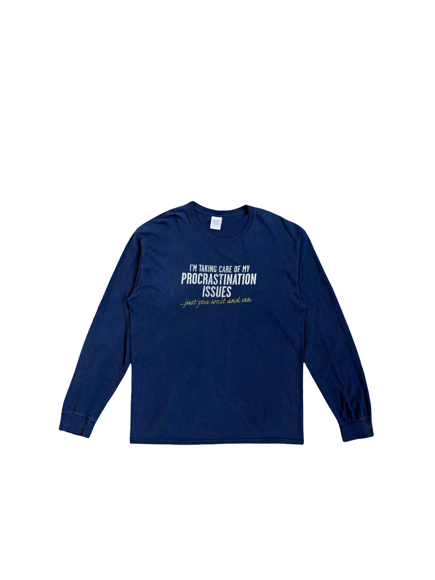 Vintage Procrastinate Long Sleeve T-Shirt