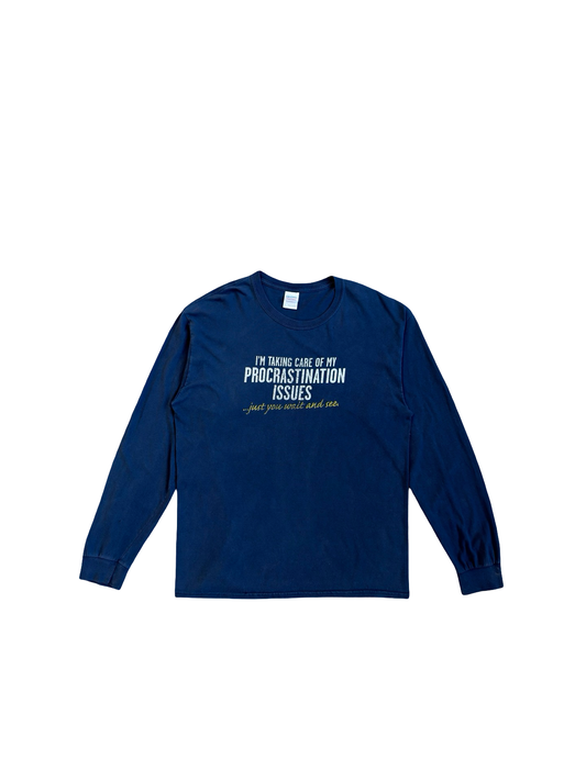 Vintage Procrastinate Long Sleeve T-Shirt