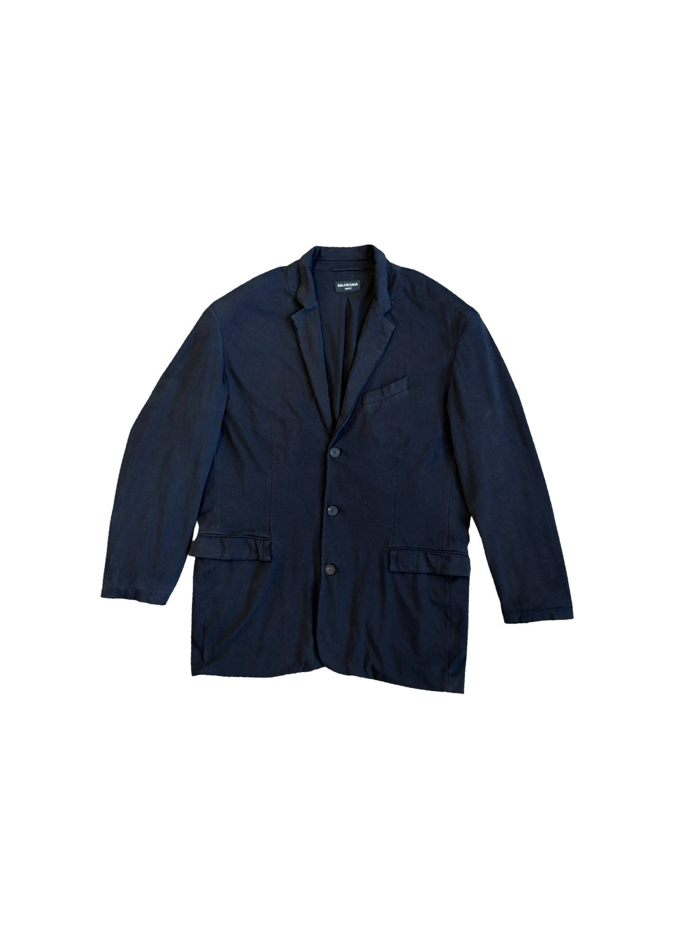 Balenciaga Afterworld Distressed Cotton Blazer