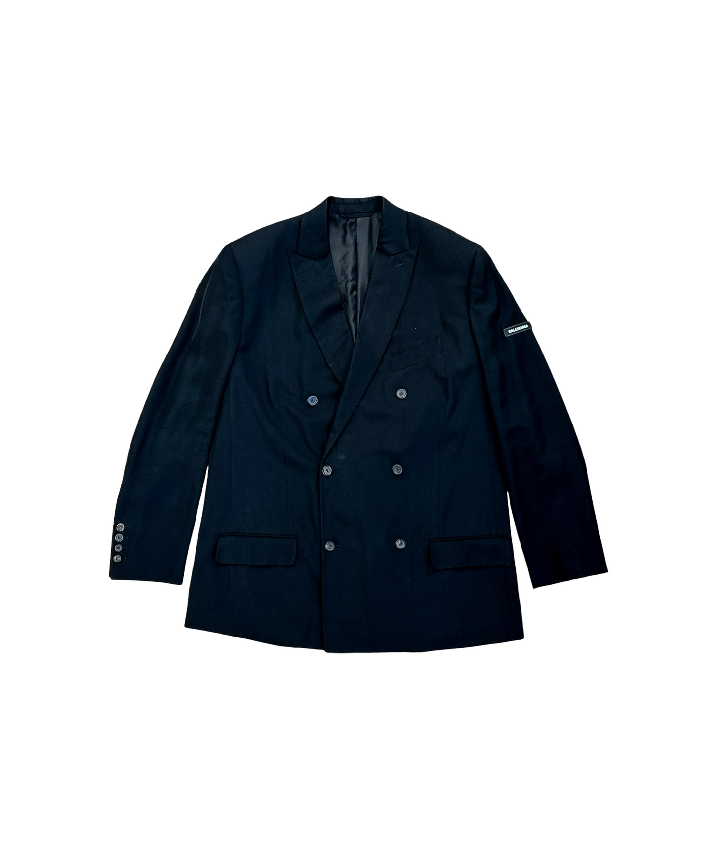 Balenciaga SS23 Double Breasted Logo Blazer