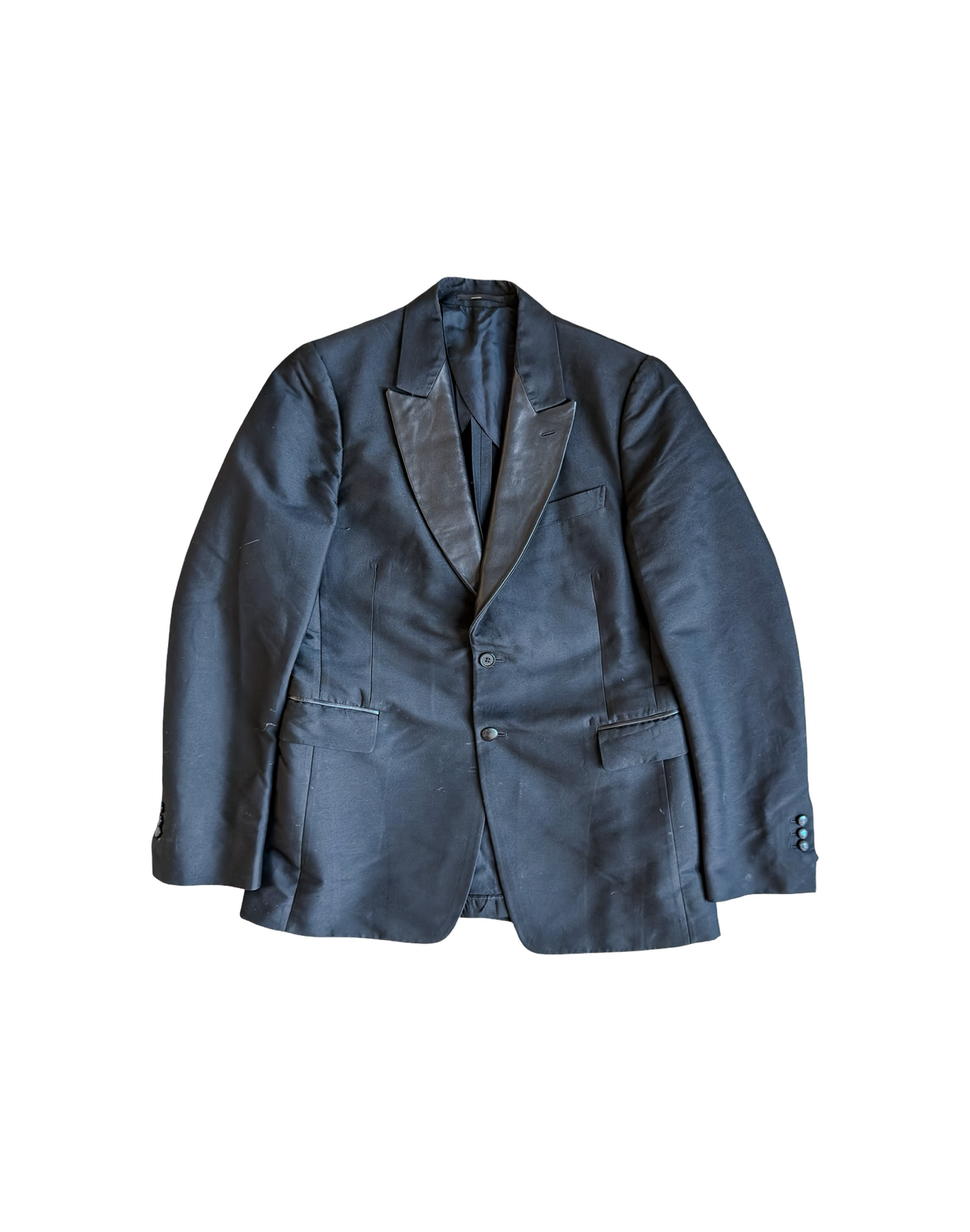 Yves Saint Laurent Leather Trim Blazer