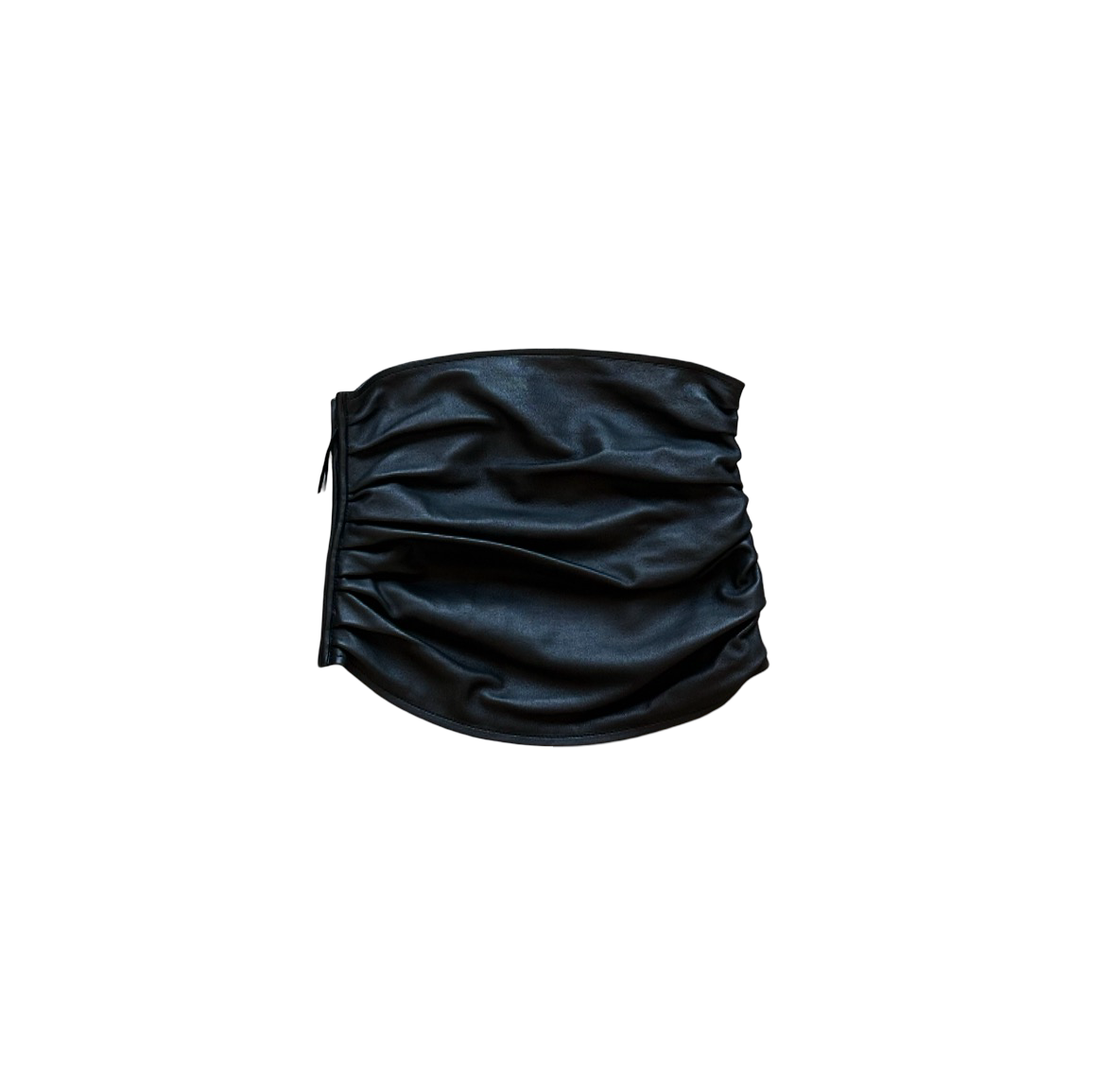 Maison Martin Margiela SS10 Ruched Leather Top