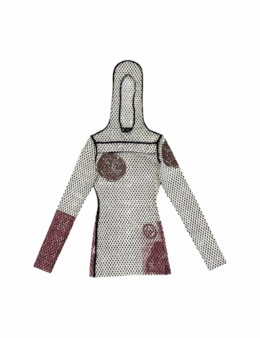 Jean Paul Gauliter 90's Hooded Mesh Top