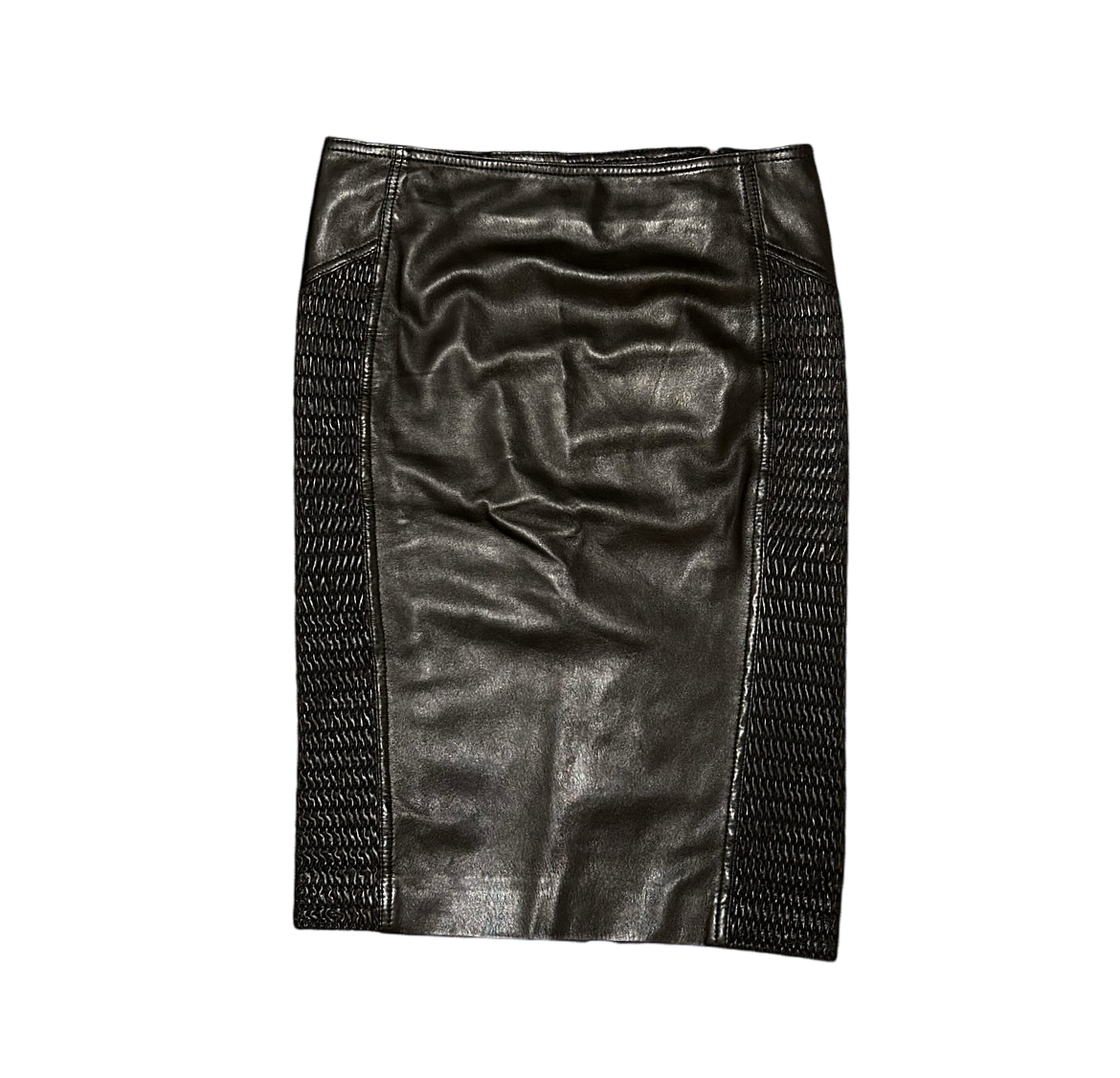 Gucci Tom Ford Leather Pencil Skirt