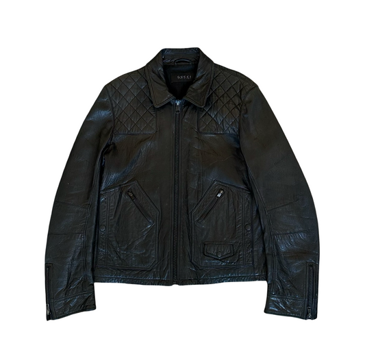 Gucci by Tom Ford Quilted Leather Jacket