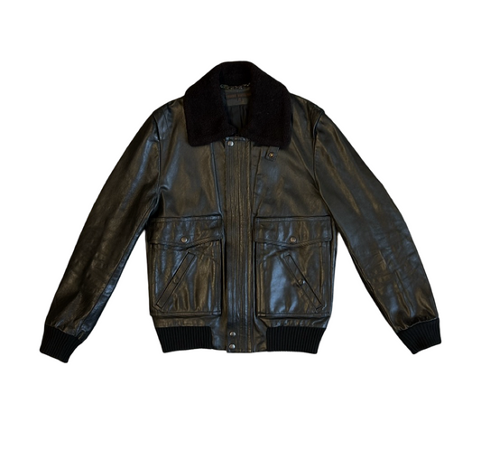 Veronique Branquinho AW03 Leather Flight Jacket