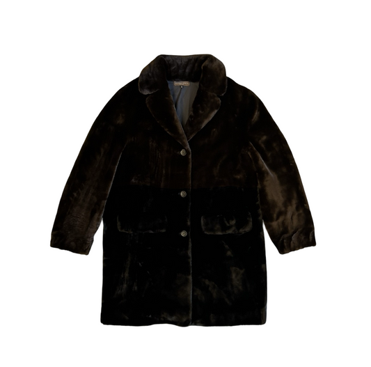 Bottega Veneta 90's Faux Fur Coat