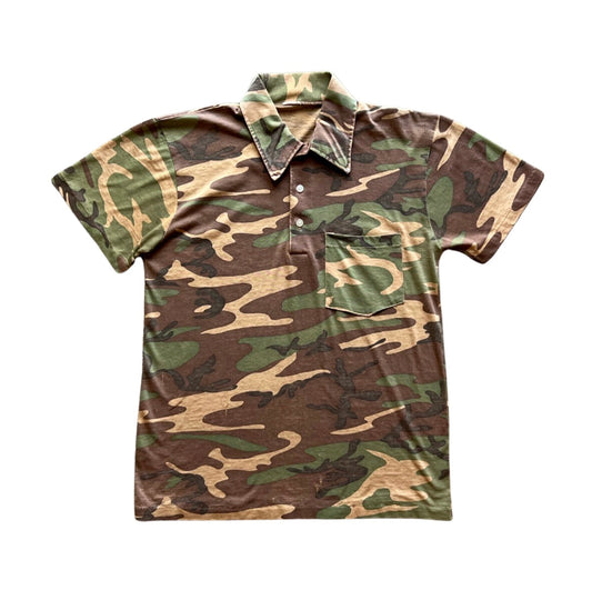 Vintage Distressed Camo Shirt