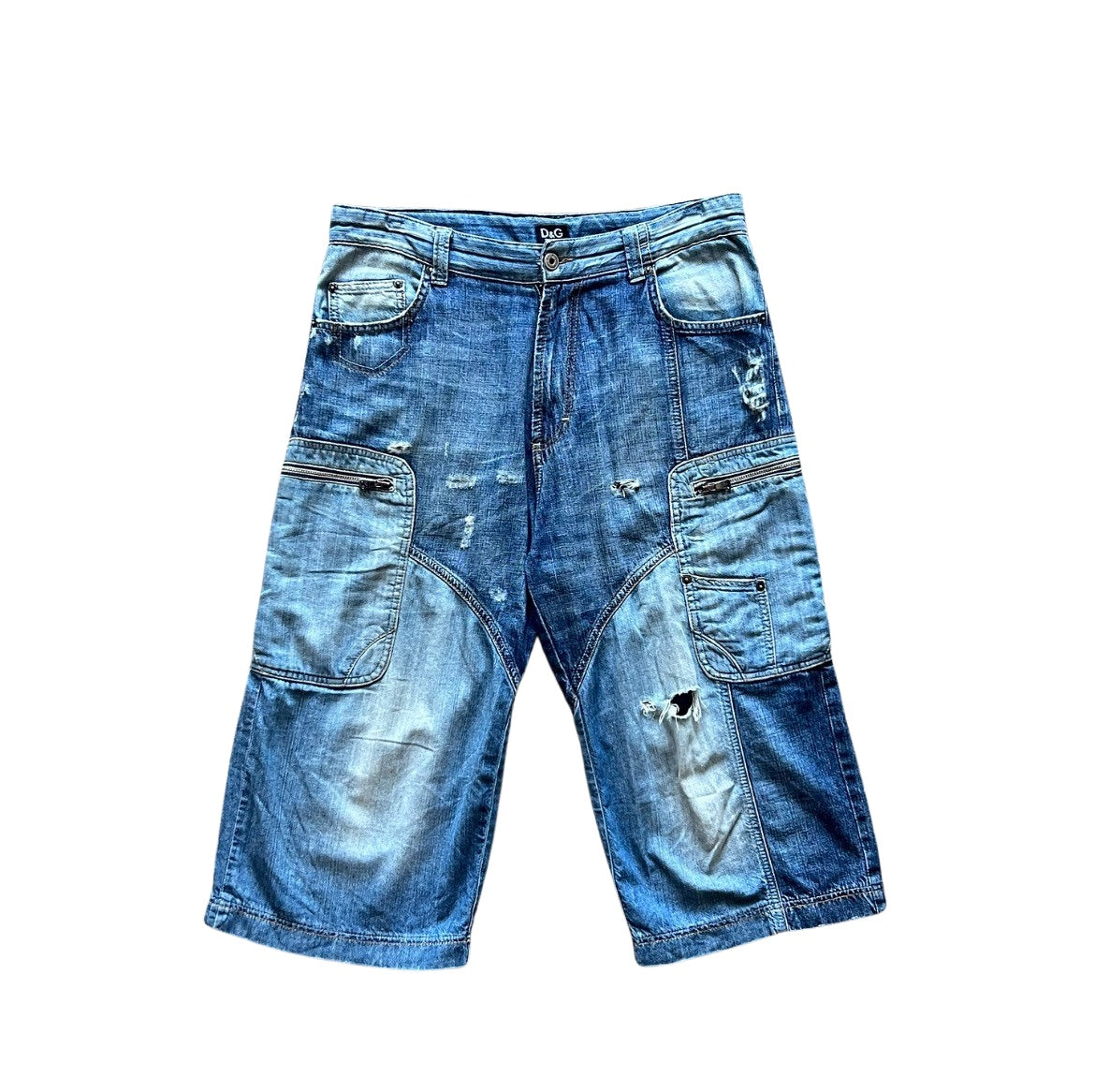 Dolce & Gabbana 2000's Denim Cargo Shorts