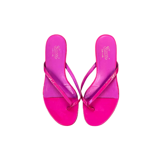 Gucci by Tom Ford 90's Bamboo Flip Flop Sandals