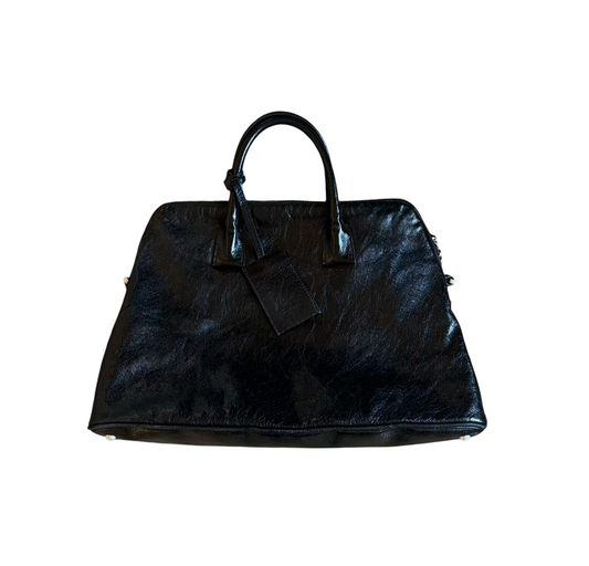 Maison Margiela Cracked Leather 5AC Classique XL Tote Bag