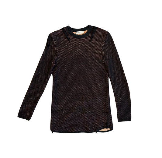 Balenciaga AW14 Mesh Overlay Sweater
