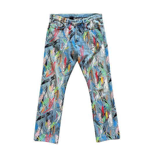 Dior Homme SS15 Scribble Jeans
