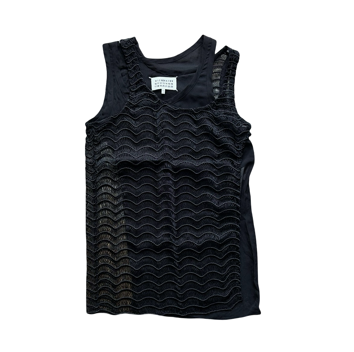 Maison Margiela SS16 Double Layer Mesh Tank Top