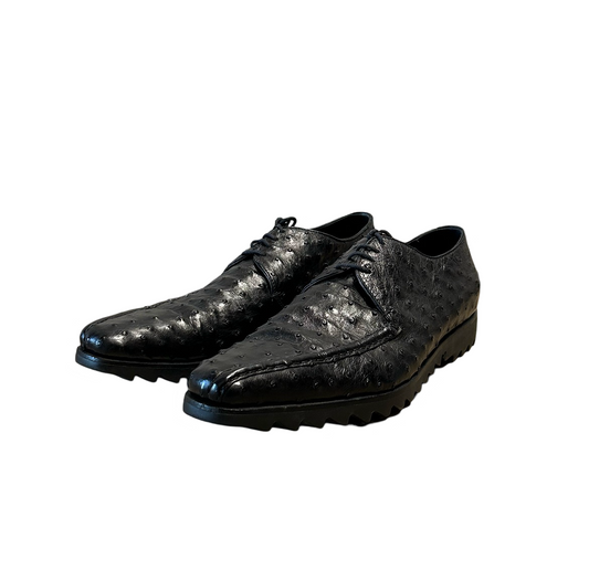 Prada 2000's Ostrich Derby Shoes