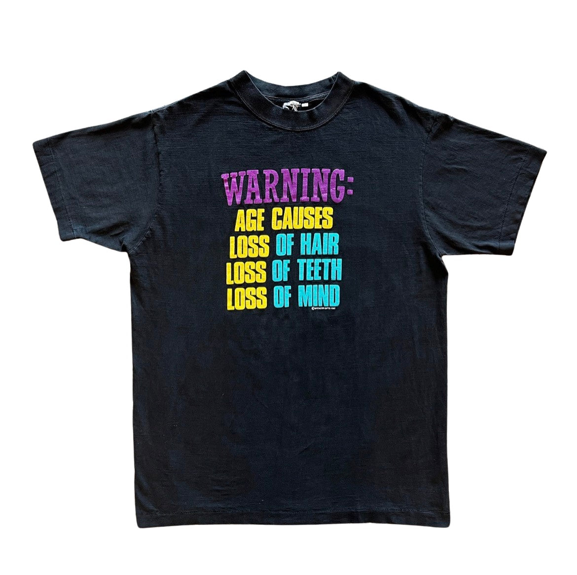 Vintage 90's Warning T-Shirt