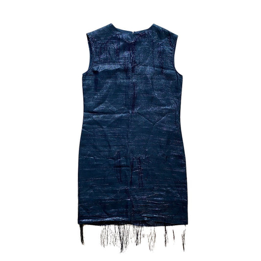 Maison Margiela SS11 Metallic Distressed Tencel Dress