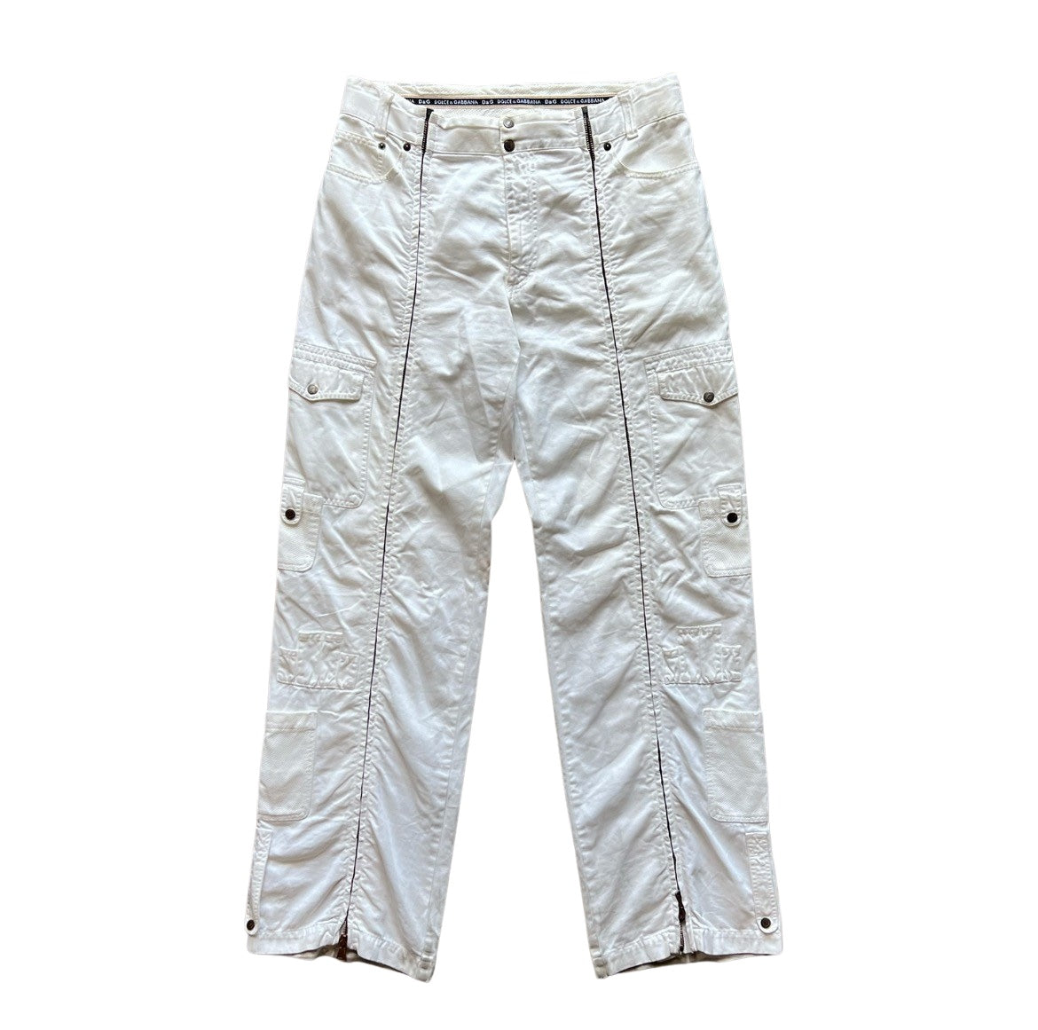 Dolce & Gabbana SS03 Zip Flight Cargo Pants