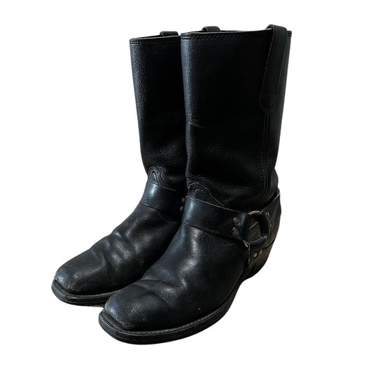 Vintage Leather Harness Boots